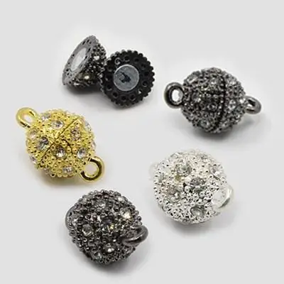 pandahall Magnetic Clasps Jewelry Findings Silver
