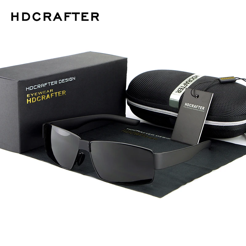 

HDCRAFTER Fashion Sunglasses Brand Designer Men's Sunglasses Polarized Driving Sun Glasses for Men UV400 Glasses