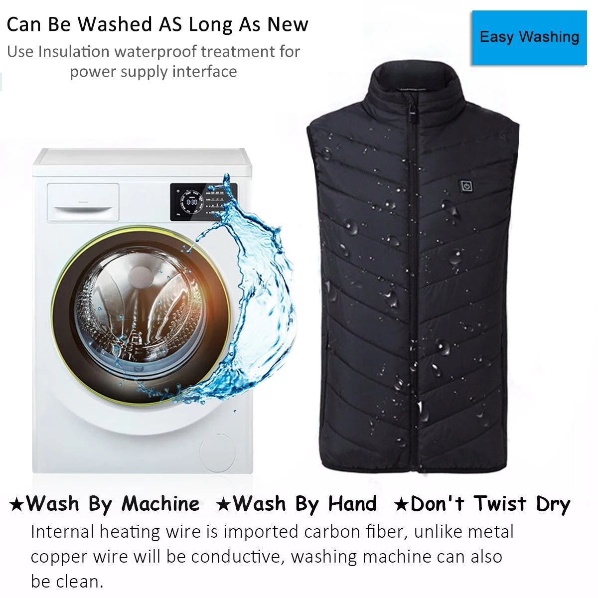  2019 Outdoor Men Electric Heated Vest USB Heating Vest Winter Thermal Cloth Feather Hot Sale Campin