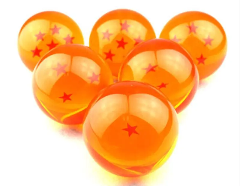 D2 DragonBall 7 Stars Crystal Ball Set of 7 pcs Dragon Ball Z Balls Complete Set New in Box 3.5CM