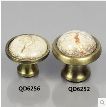 

10pcs free shipping european ceramic porcelain marble Wine ark wardrobe cabinet shoe furniture drawer cabinet handles 6256