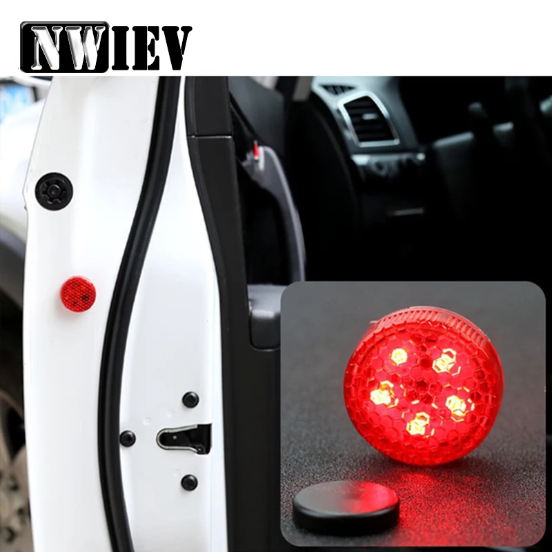 

NWIEV 2X Car Door Strobe Warning Lights LED lamps For Audi A4 A3 A6 C6 Lada granta Seat Leon Ibiza Skoda Fabia Yeti Accessories