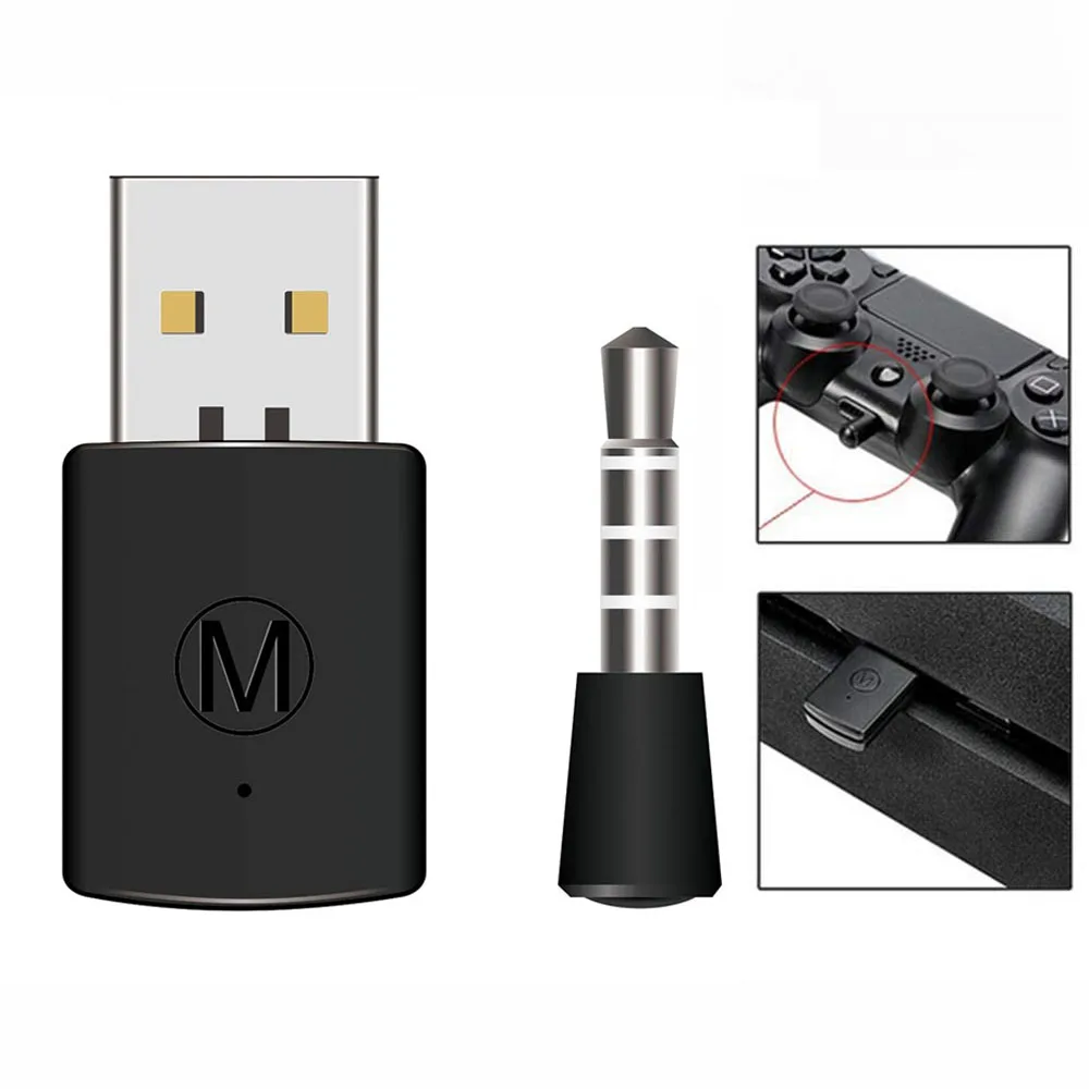 3,5 мм Bluetooth V4.0 EDR USB Bluetooth ключ беспроводной USB адаптер приемник для PS4 контроллер геймпад Bluetooth гарнитуры