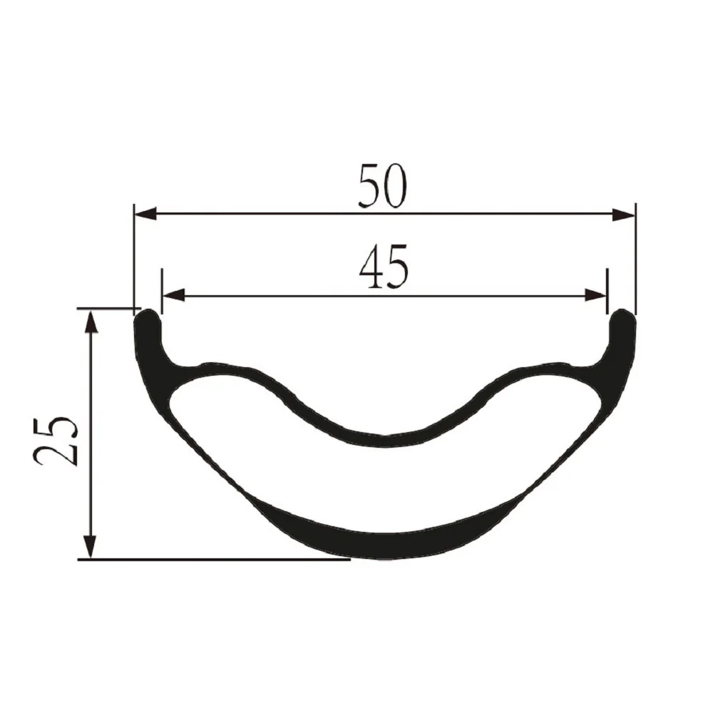 Perfect 29er Plus MTB Carbon Rim Hookless Tubeless Ready For XC Cross Country Mountain Bike 520g Only 7