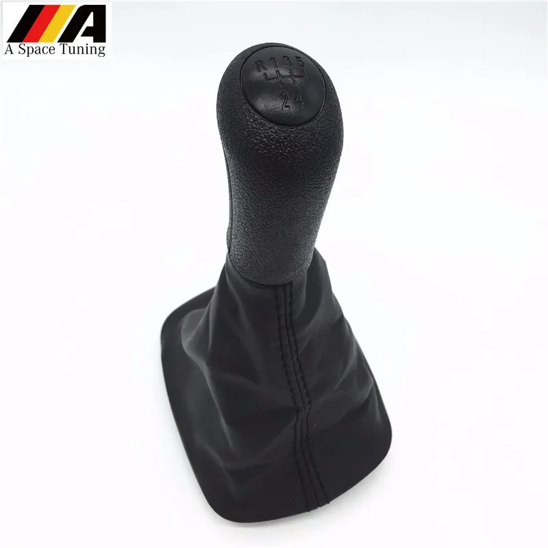 

Black ABS Plastic Gear Shift Knob Gaiter Boot Lever Stick Handle Head Car Styling Accessories For Skoda Octavia A4 1997-2010