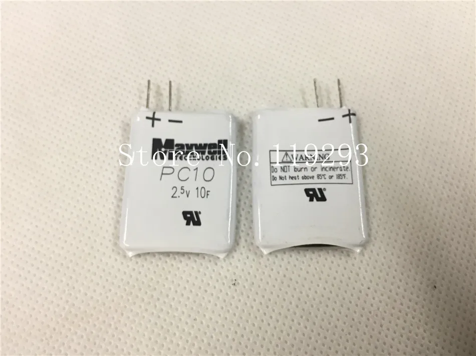 [BELLA] Суперконденсатор MAXWELL PC10 2.5V10F оригинальная точка 10 шт./лот|capacitor foil|capacitor