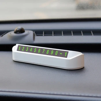 

Car Temporary Parking Card Hideable Phone Number Plate Automobile Sticker Rocker Switch Hidden Telephone Number Card Accessories