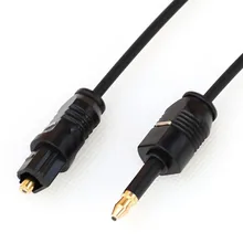 3.5mm Mini Toslink To Toslink Cable Digital Optical Audio connector adapter Cable OD2.2mm 1m 1.5m 2m 3m 3ft 5t 6ft 10ft