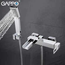 GAPPO Ванна Смесители для ванной комнаты кран Смесители для ванной настенное крепление из меди Ванна Смесители для ванной комнаты смеситель для раковины Смеситель сантехническое оборудование