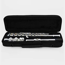 Sliver Plated Flute 16 Key High Quality Professional Wind Musical Instruments Jinbao JNBAO C Tone Flauta Closed-hole