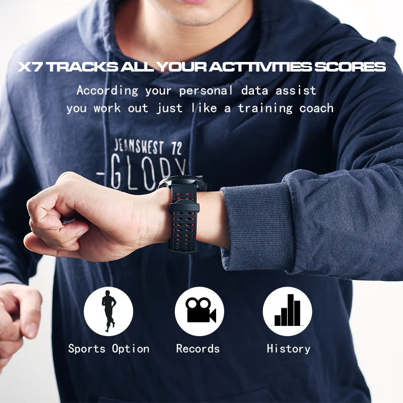 X7 Smart Watch Waterproof Men Sports Smartwatch Android Bluetooth Heart Rate Call Reminder Pedometer Sleep Tracker Swimming Ip68 X7 Smart Watch Waterproof Men Sports Smartwatch Android Bluetooth Heart Rate Call Reminder Pedometer Sleep Tracker Swimming Ip68