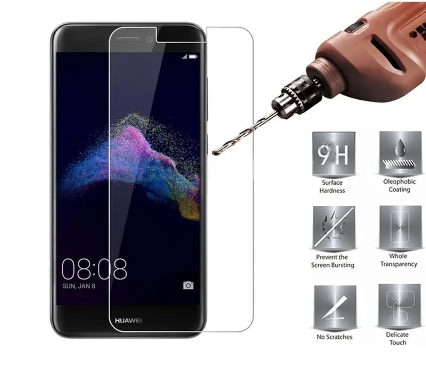 

2Pack/Lot Premium Tempered Glass For Huawei P9 Lite 2017 Screen Protector Toughened protective film For Huawei P9 Lite 2017 film