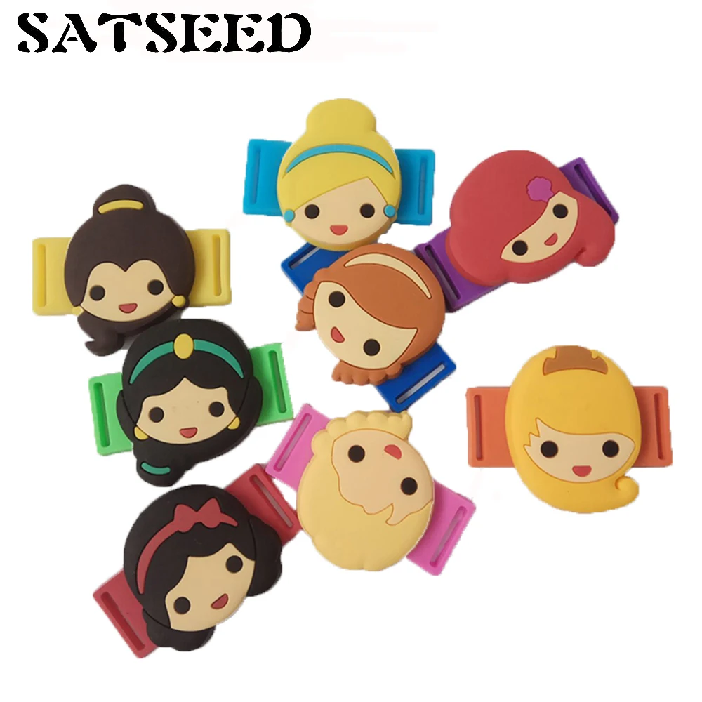 

New Arrival Mixed 8Pcs Shoe Decoration Party Kids Gift Minions Shoe Accessories Cool Lovely Cartoon Princess Shoe Charms