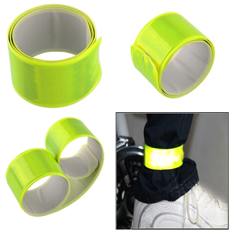 

Gmarty Bicycle Reflective Safe Leg Pants Clip Strap Beam Band Bottom Belt Gift Vogue Color Random