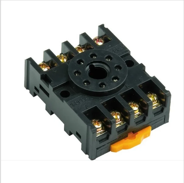 Relay Base Socket,Power Relay Base Socket 8 Pins Relay Base Relay Base for MK2P Relay Base PF083A 8 Pins Power Relay Base Socket for MK2P AH3 Time Relay
