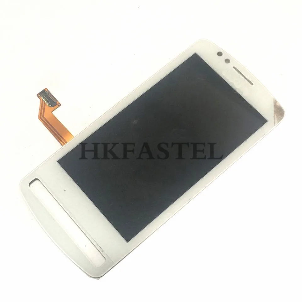 Hkfastel ЖК-дисплей для Nokia 700 N700, ЖК-дисплей с сенсорным экраном, дигитайзер+ инструмент - Цвет: White Color