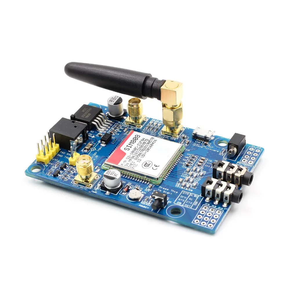 SIM808 модуль GSM GPRS gps макетная плата SMA с gps антенной для Arduino