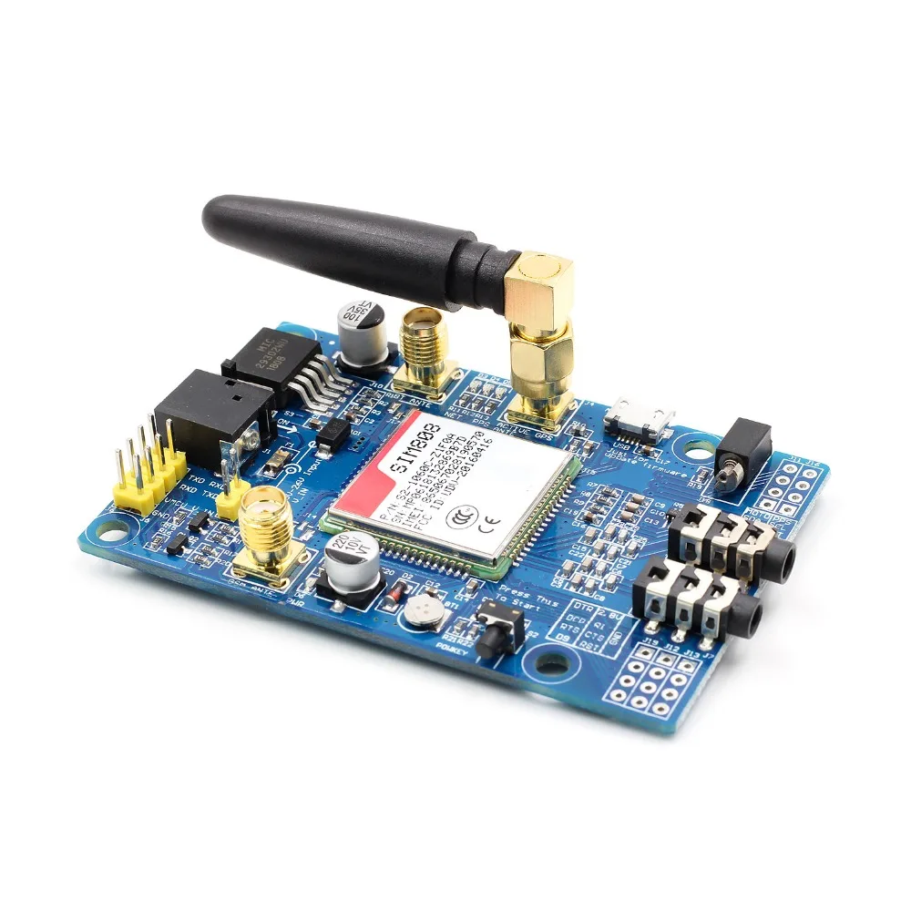 SIM808 модуль GSM GPRS GPS макетная плата SMA с антенной для Arduino|Интегральные схемы| |