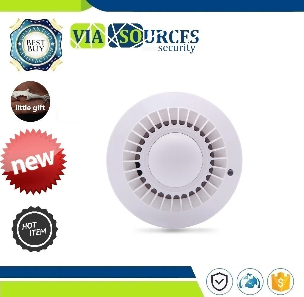 

Alarm Sensor for Meian Focus Alarm System ST-VGT, ST-IIIGW,FC-300,ST-IIIB MD-2100R 433MHz Wireless Smoke Detector Fire