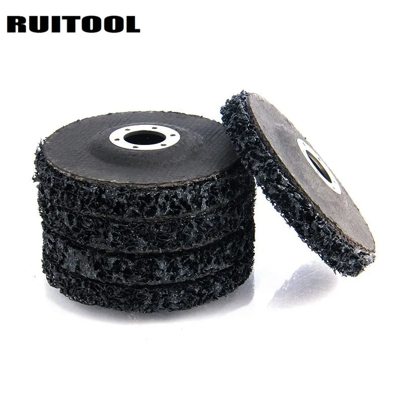 RUITOOL 115*22mm Polyurethan Streifen Disc Polierscheiben Metall Schleifscheibe Winkelschleifer Scheibe Für Metall Rostlöser Preise