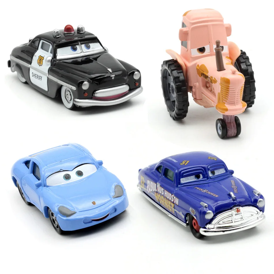 

20 Style DisneyCars Pixar Cars Mavericks sheriff Sally MaterVehicle 1:55 Diecast Metal AlloyToys ModelCar Birthday Gift For Kids