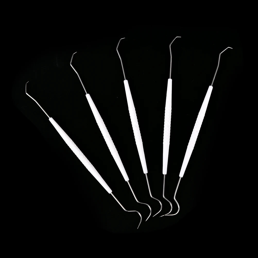 

2017 New 10PC One-time Temporary Stainless Steel Double Hook Tooth Dental Explorer Dentalist Probe Materials Dentist Tool Set