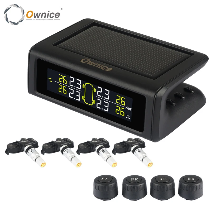 TPMS автомобильный дисплей внутренняя Внешняя Солнечная энергия Зарядка