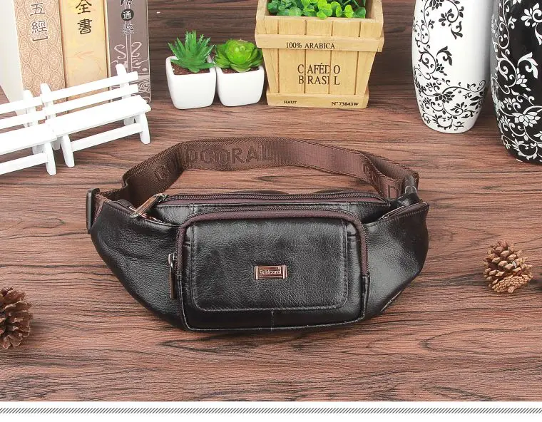 Cheap leather waist bag