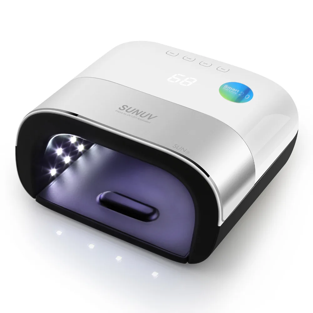  SUN3 2.0 Smart 48W UV LED Lamp with Timer Memory Invisible Digital Timer Display Nail Drying Machin - 32826867199