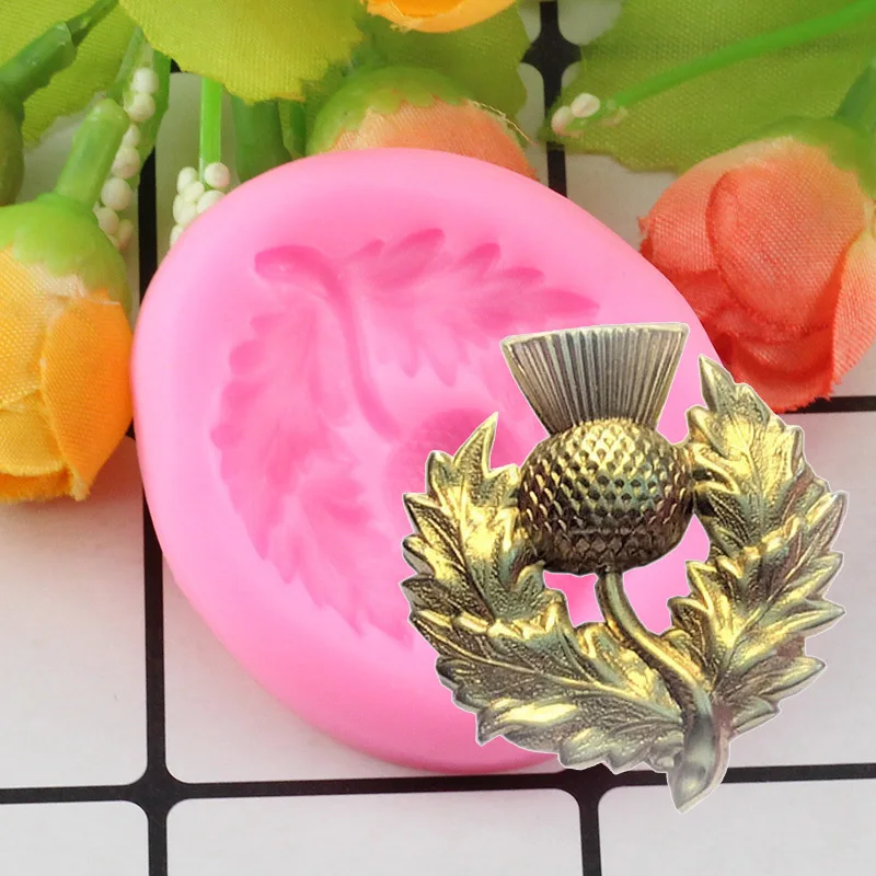 DIY шотландский цветок силиконовая форма Sugarcraft Инструменты для украшения тортов