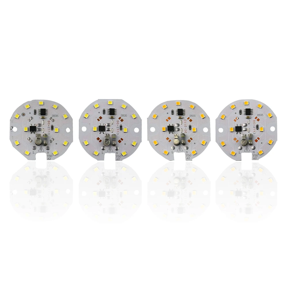 220 В 5 Вт 7 Светодиодная пластина источник Смарт IC чип лампа 2835 SMD для DIY прожектор