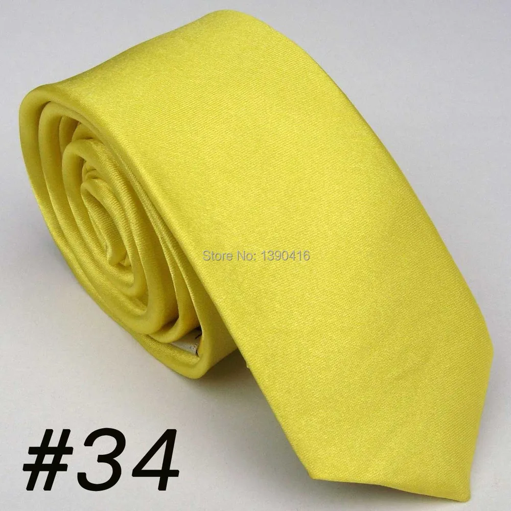 

XINCAI Heavy discount ! Two pieces of sale ! Latest Style Popular/Good Quality/Fashion Light Yellow Solid ties for men wedding