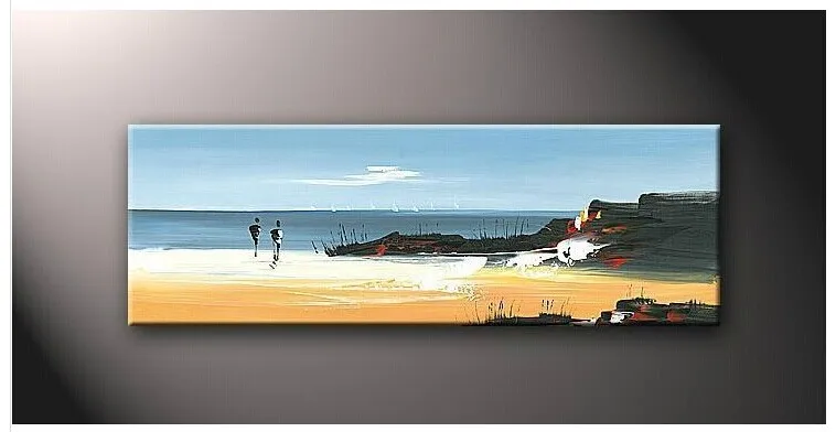 

Handmade Rectangle Large Landscape Oil Painting Seascape Scenery Wall Art Home Decoration Free Shipping No Frame