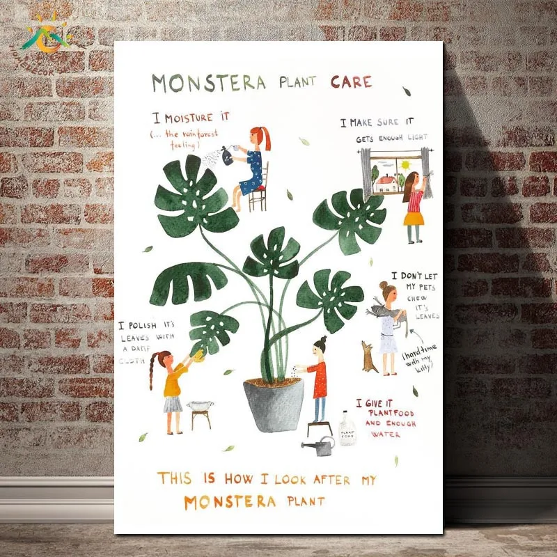 

Cheese Plant Wall Art Canvas Painting Nordic Posters And Prints Pop Art Wall Picture For Living Room Nordic Decoration Home