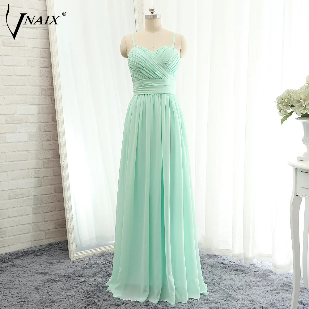 

Vnaix B1077 Real Sample Cheap Girl Sweetheart Bridesmaid Dresses Pleat A Line Chiffon Back Zipper Customzied Free Shipping