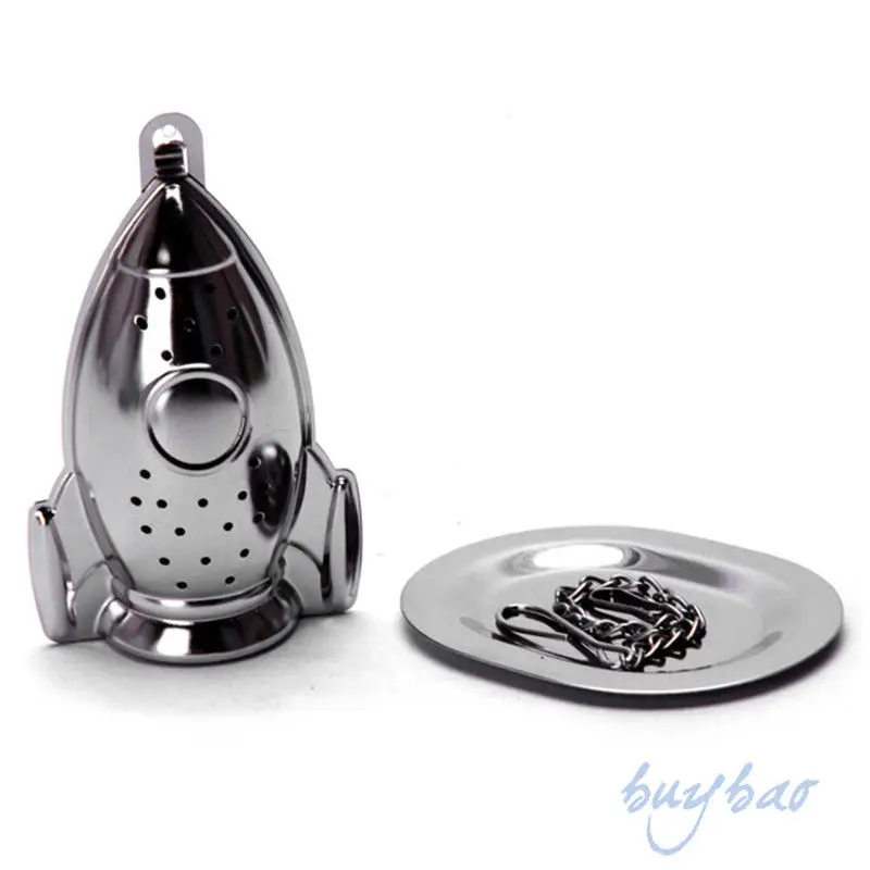 

1pcs Nespresso Infusor Rocket Tea Infuser Diffuser Loose Leaf Strainer Stainless Steel Spice Filter Free Shipping