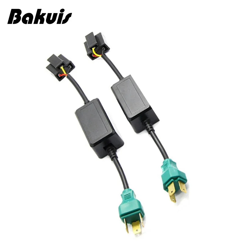 

2pcs Canbus Relay H4 Anti Flicker Harness Error Free Decoders Fit 7 Inch H4 LED Headlight For Jeep Wrangler JK Accessories
