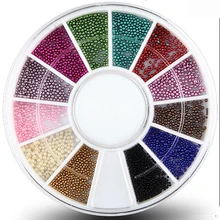Украшение для ногтей супер яркий 12 цветов шар порошок для маникюра для гель лак для ногтей советы M2030