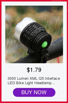 Perfect 3000 Lumen XML Q5 Interface LED Bike Light Headlamp Headlight 3Mode Bicycle Lights Lamp Outdoor Cycling Bicycle Accessories 1