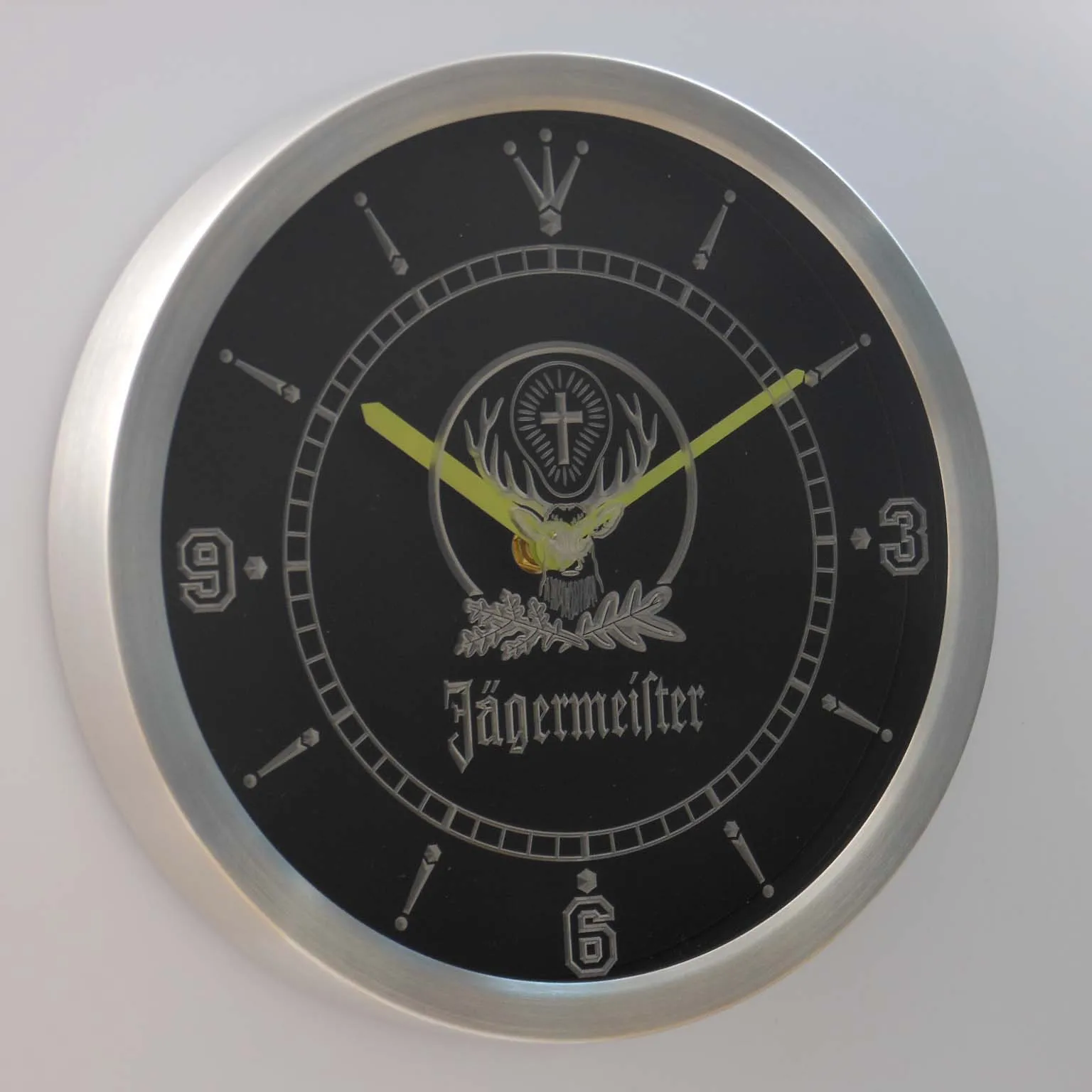 Nc0572 Jagermeister светодиодный неоновый знак для пива настенные часы|Настенные часы| |