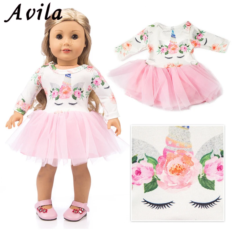 

For 43cm born baby dolls clothes lastic shirt lace dress for 18" baby doll clothes pants for 18 inch girl doll baby gifts