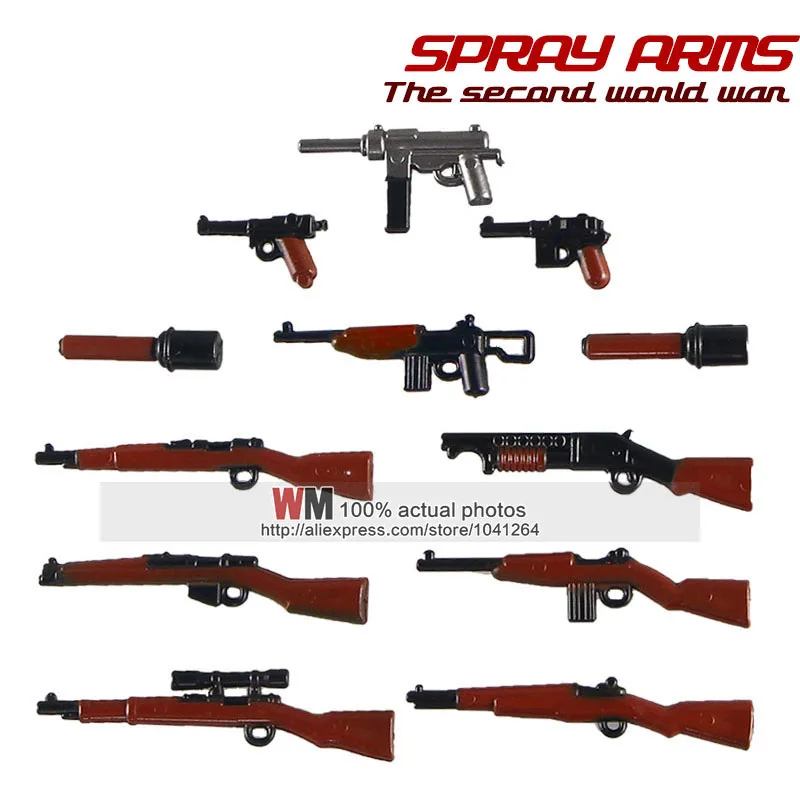 Краскопульт AK Gun мировая война 2 машинная винтовка Soliders будущее оружие экшн