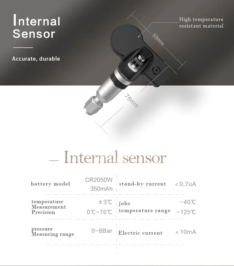 Android TPMS автомобильные USB датчики давления в шинах внутренние или внешние чувствительные с беспроводной передачей сигнализации