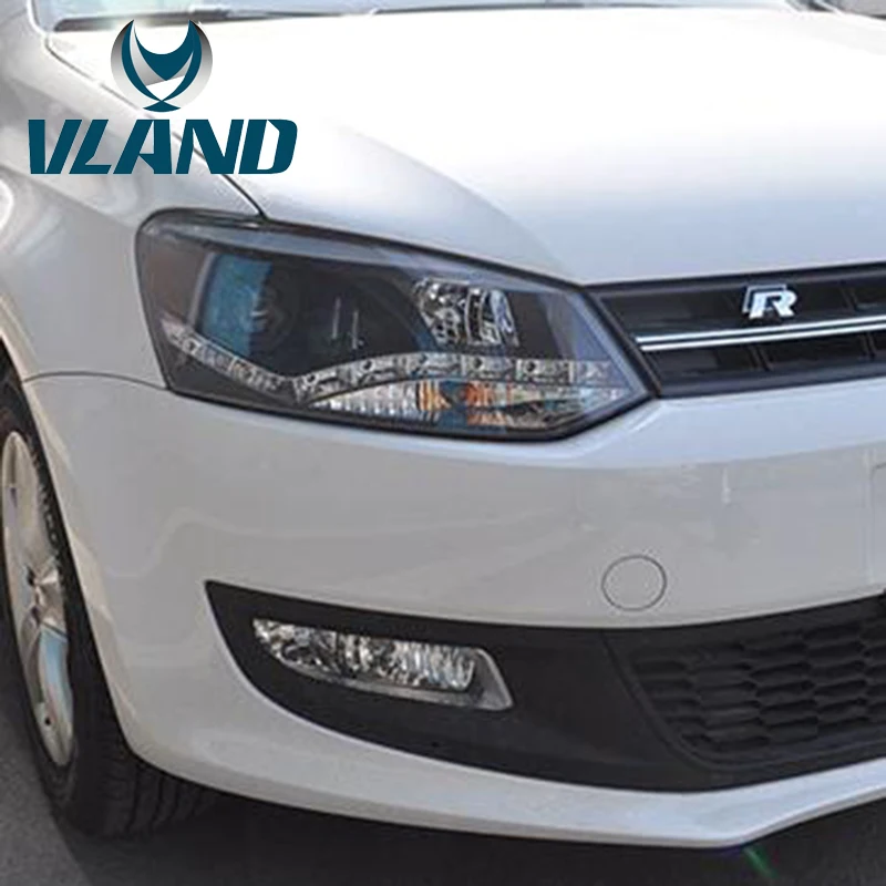 VLAND завод для автомобильных головных ламп Volkswagen POLO 2011 Up LED свет H7 Bi Xenon проектор Plug