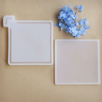 

SNASAN 2pieces/set 10cm Square Quicksand Scrapbooking Silicone Mold Resin Silicone Mould handmade Jewelry epoxy resin molds