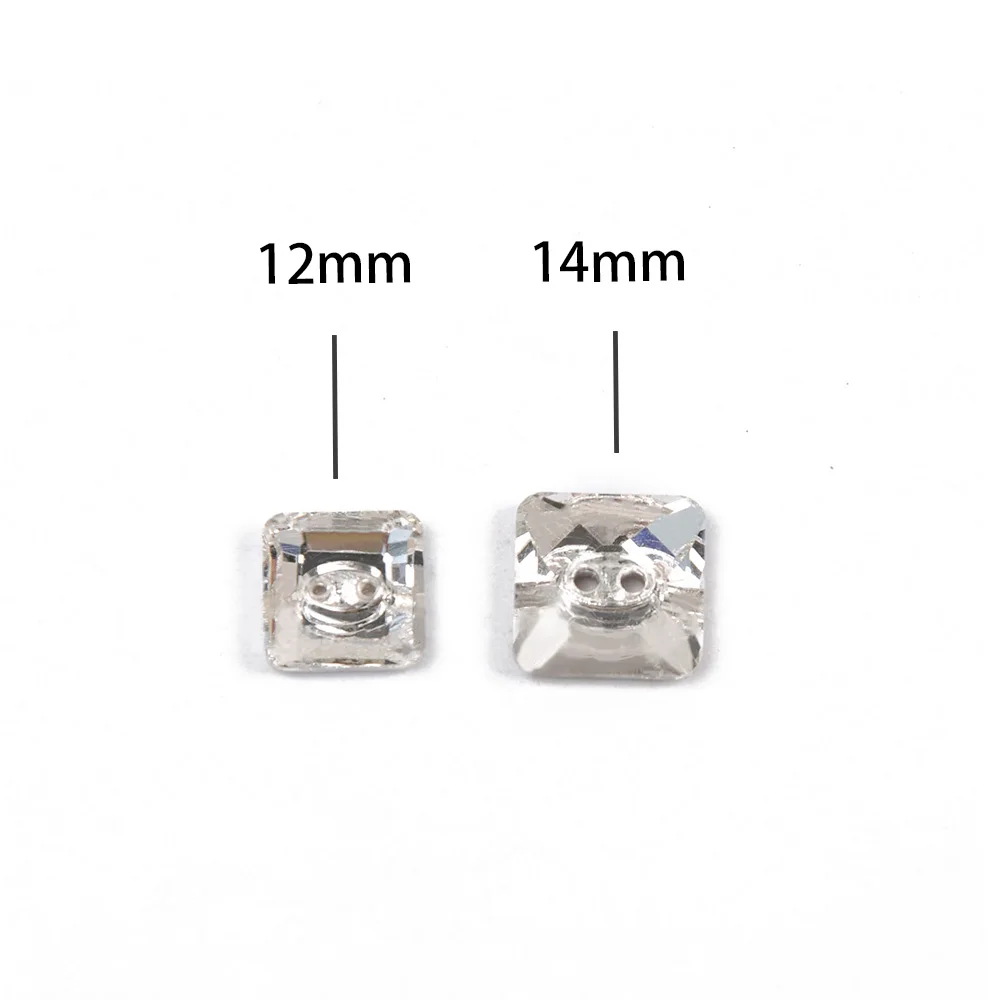 Crystal Clear Shapes Buttons Sew on Button DIY Rhinestone Snap Craft Strass Botones for Jewelry Garment Clothes Sofa Costume 4