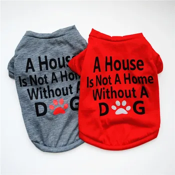 

Letters Dog Clothes Summer Casual Style Cotton Pet Clothing T Shirt For Small Dog Soft Dog Shirt Chihuahua Clothes For York Dog