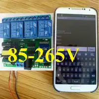 AC 85โวลต์-265โวลต์220โวลต์4CHบลูทูธรีเลย์Android appไร้สายควบคุมระยะไกลสำหรับสมาร์ทบ้านมอเตอร์LEDรถระบบควบคุมการเข้าถึง