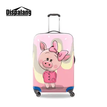 

Dispalang Animal Design Luggage Protective Cover Cute Pink Pig Travel Elastic Suitcase Dust Cover For 18 to 32 Inch Cases