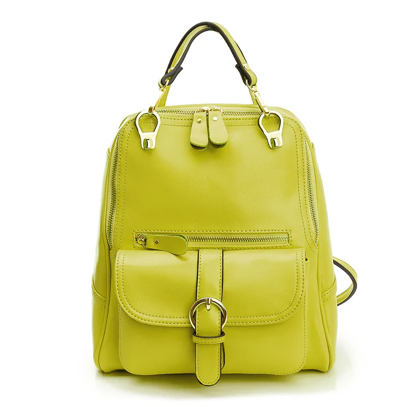 

2017 Fashion Women Genuine Leather Backpack Candy Colors mini Backpacks School Bags For Teenagers Girls mochila